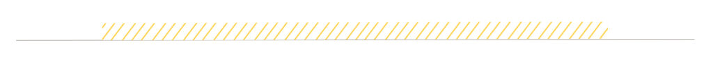 A white background features a horizontal line with diagonal yellow stripes running across it. The line is slightly tilted and parallel to a darker gray line below.