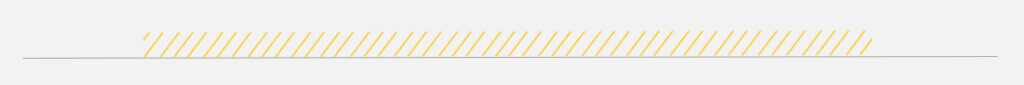A gray line crosses the image horizontally, with a series of short yellow diagonal lines overlaying it, creating a striped pattern. The background is white.