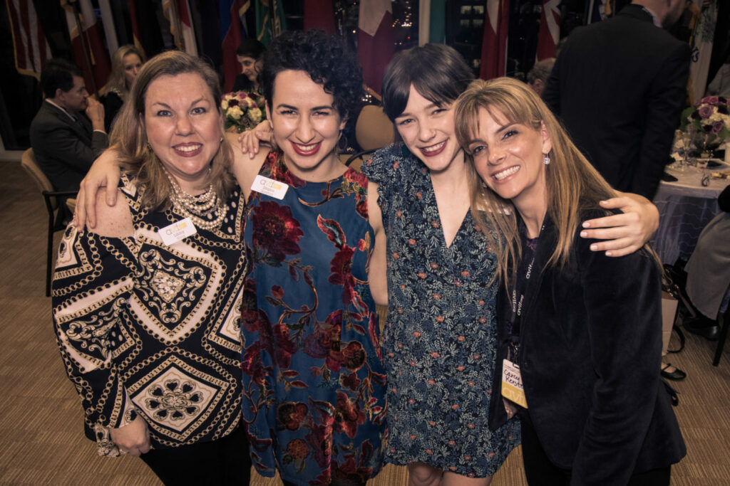 AVLF staff at the 2018 PurSHOEing Justice event. 