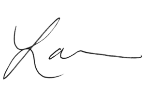 A black, cursive signature on a transparent background, featuring elegant, flowing loops.