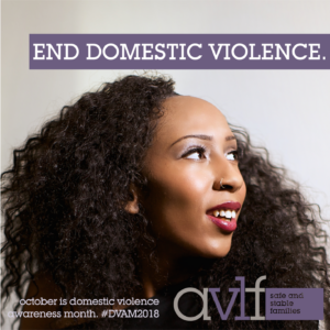 Portrait of a woman with long curly hair, looking upwards and smiling. Text overlay reads 